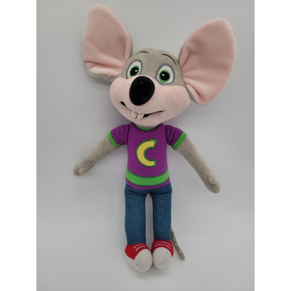 Chuck E Cheese Mouse Mascot Plush Doll Children's Pizza Party Icon 2013 CEC 13”